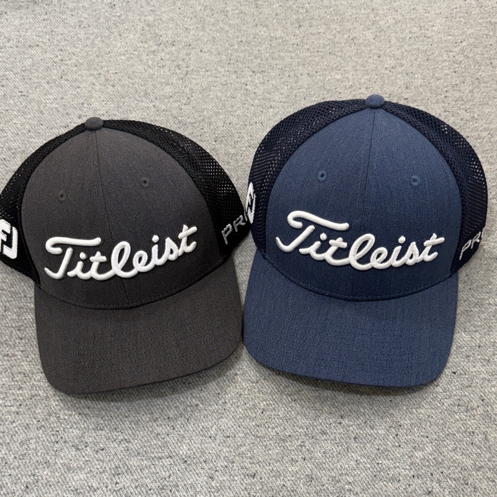 Titleist Pair Black and Navy Caps